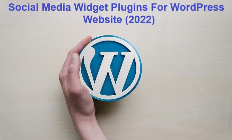 social media widget plugin for wordpress